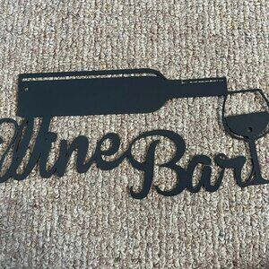 Metal Wine Bar Wall Decor - New